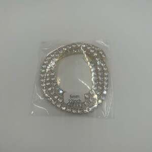 Moissanite Tennis Chain 5mm 22 Inch Gold New VVS1 D No Pass Hyperallergenic